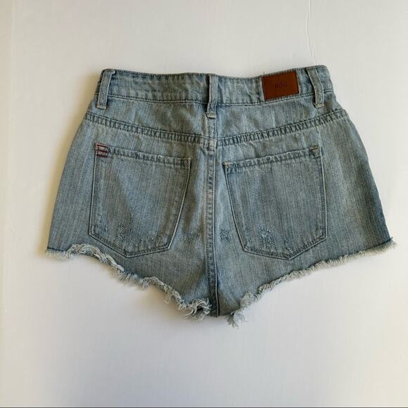 BDG Camo Denim Shorts 27W Urban Outfitters High Rise Dree - Picture 3 of 7